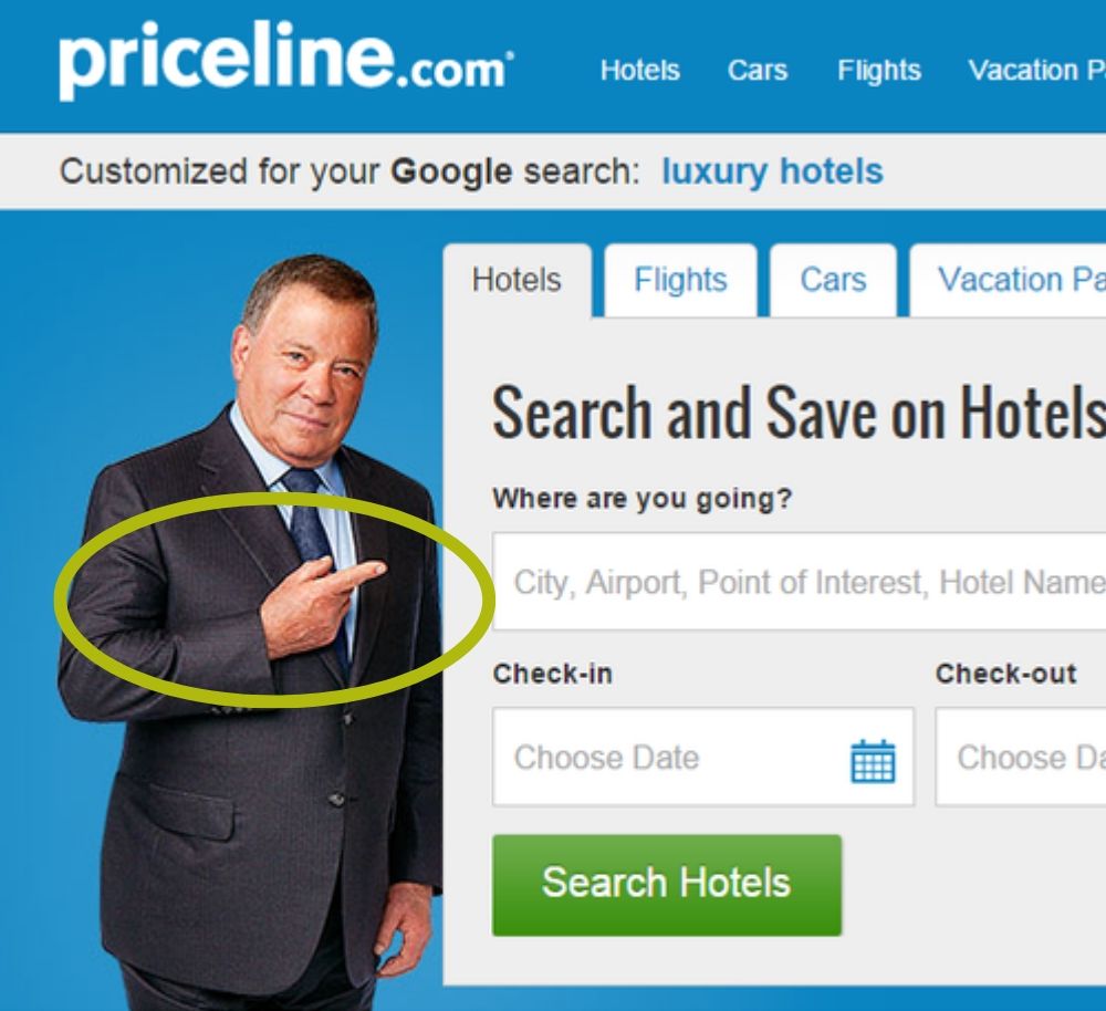 directional cues for landing pages