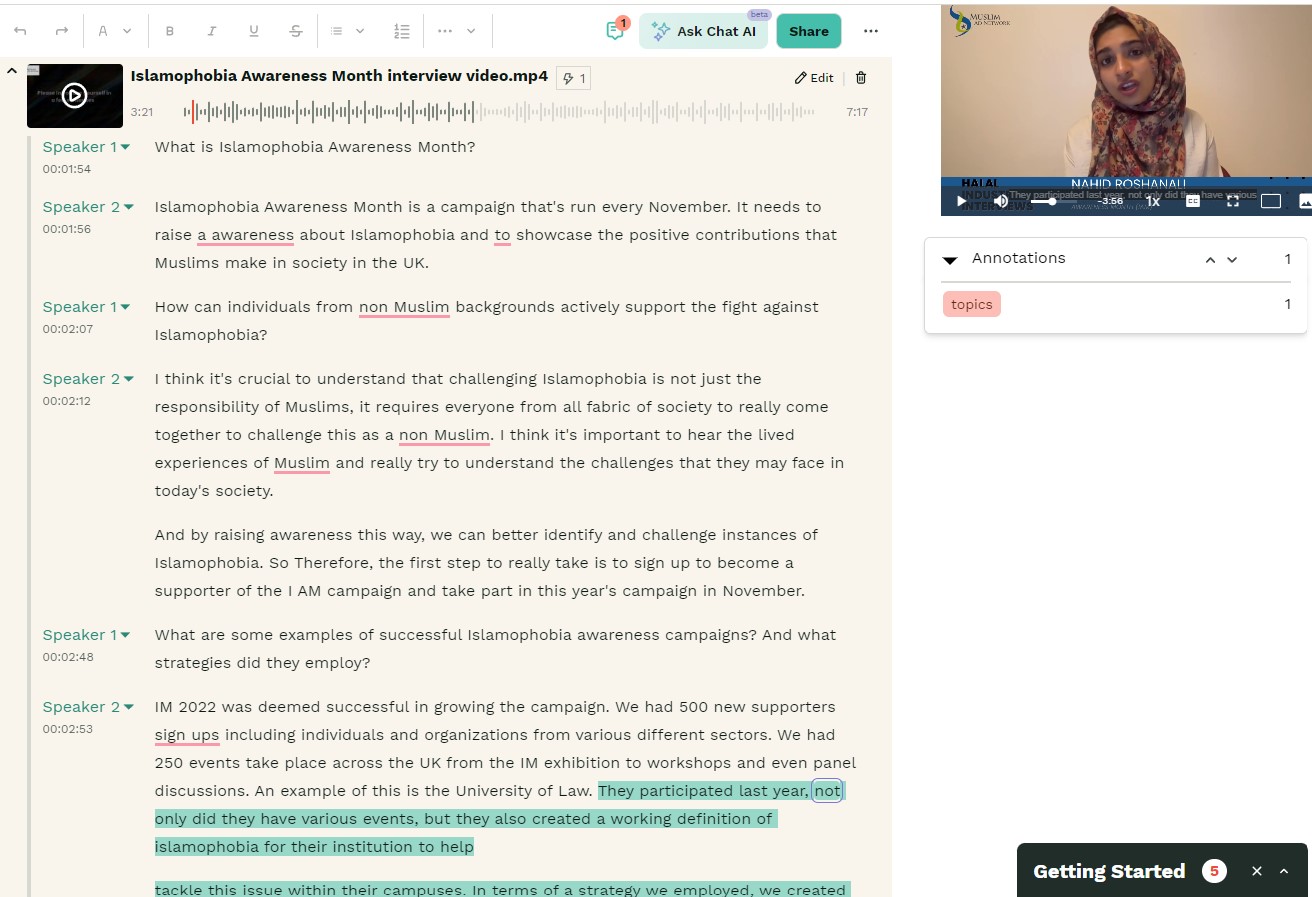 Parrot AI for halal business